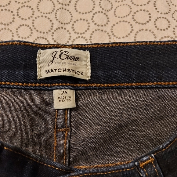 J. CREW matchstick jeans in dark blue wash - Picture 3 of 4